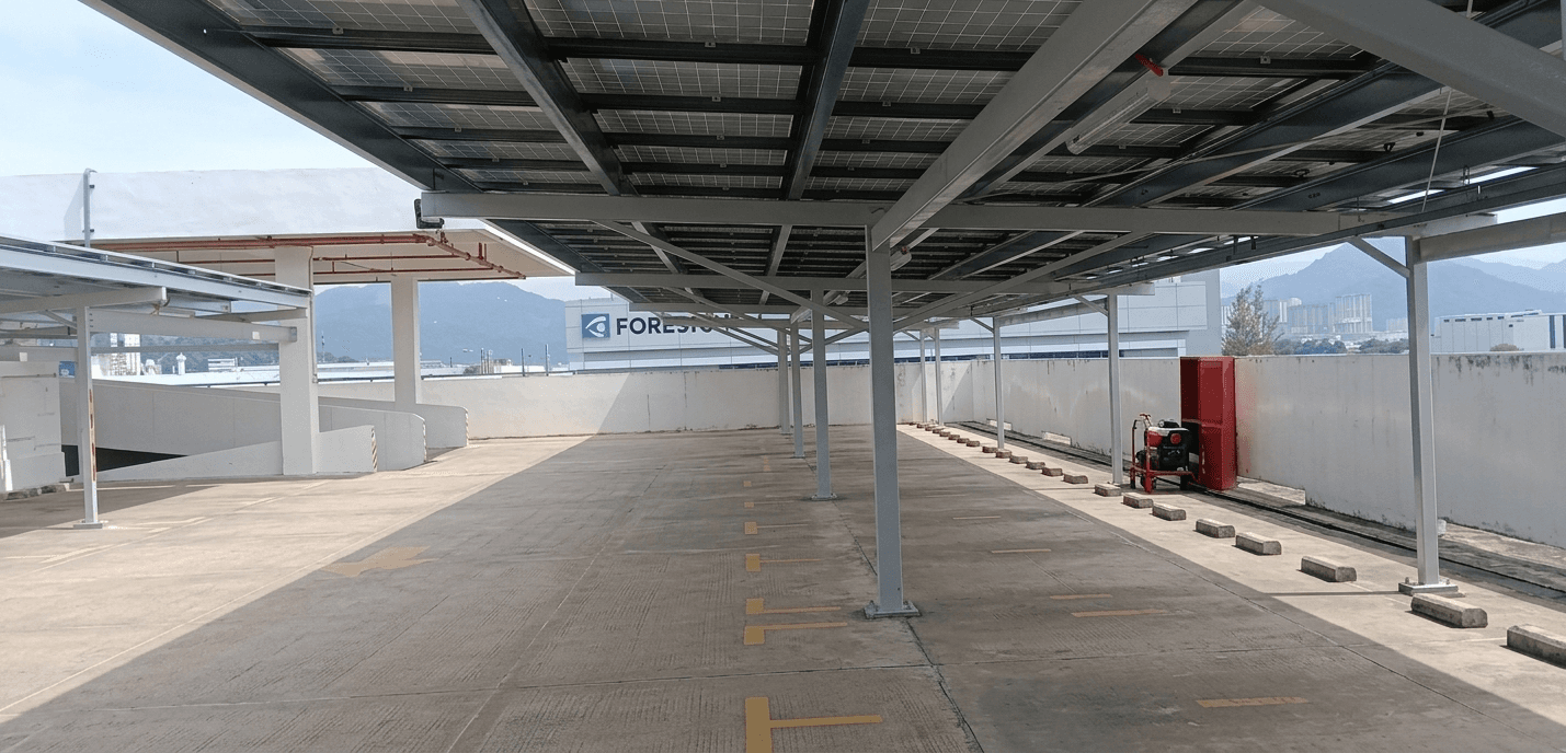 Bayan Lepas Factory Solar Panel Shelter